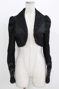 画像1: Sheglit / ビショップスリーブボレロ  ブラック H-26-03-14-1020-EL-TO-KB-ZH