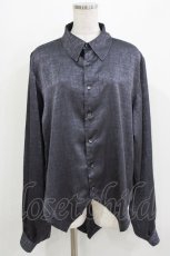 画像1: Deorart / ジャガード柄ヴァンパイアドレスシャツ L ブラック H-26-03-14-1021-PU-BL-KB-ZH (1)