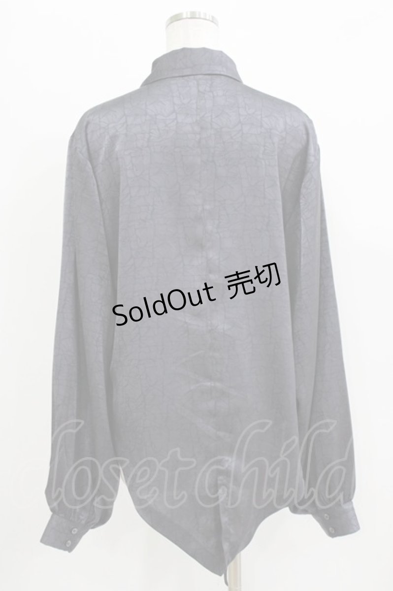 画像3: Deorart / ジャガード柄ヴァンパイアドレスシャツ L ブラック H-26-03-14-1021-PU-BL-KB-ZH (3)