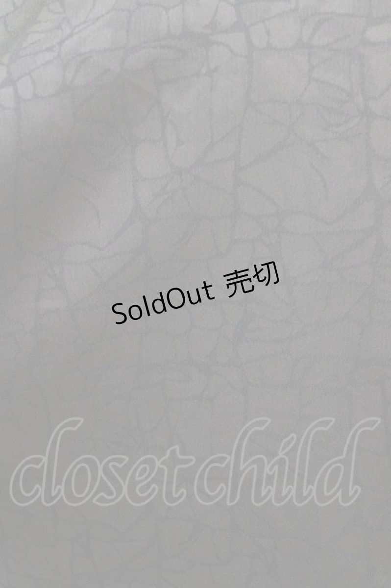 画像4: Deorart / ジャガード柄ヴァンパイアドレスシャツ L ブラック H-26-03-14-1021-PU-BL-KB-ZH (4)