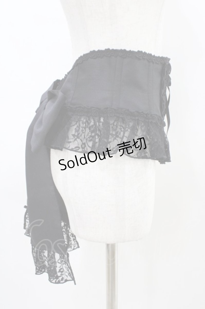 画像3: Enchantlic Enchantilly / ローズレースリボンコルセット Free ブラック H-26-03-14-051-LO-SK-NS-ZH (3)