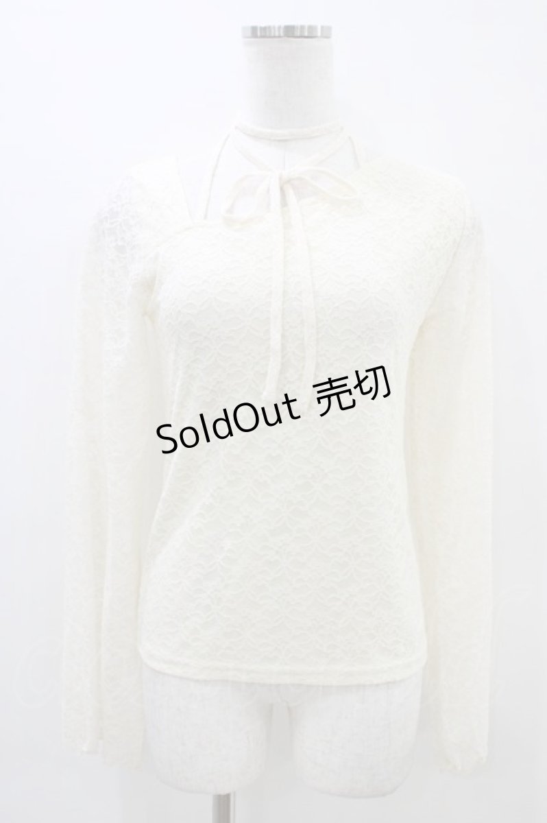 画像1: axes femme / ストラップレーストップス Free 生成り H-26-03-14-054-AX-TO-NS-ZH (1)