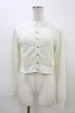 画像1: LIZ LISA / レース切替カーディガン Free オフ H-26-03-14-058-LO-TO-NS-ZH (1)