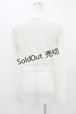 画像2: LIZ LISA / レース切替カーディガン Free オフ H-26-03-14-058-LO-TO-NS-ZH