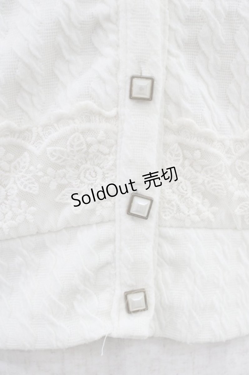 画像3: LIZ LISA / レース切替カーディガン Free オフ H-26-03-14-058-LO-TO-NS-ZH (3)