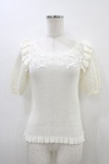 画像1: LIZ LISA / 肩フリルニットプルオーバー Free オフ H-26-03-14-059-LO-TO-NS-ZH (1)