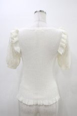 画像2: LIZ LISA / 肩フリルニットプルオーバー Free オフ H-26-03-14-059-LO-TO-NS-ZH (2)