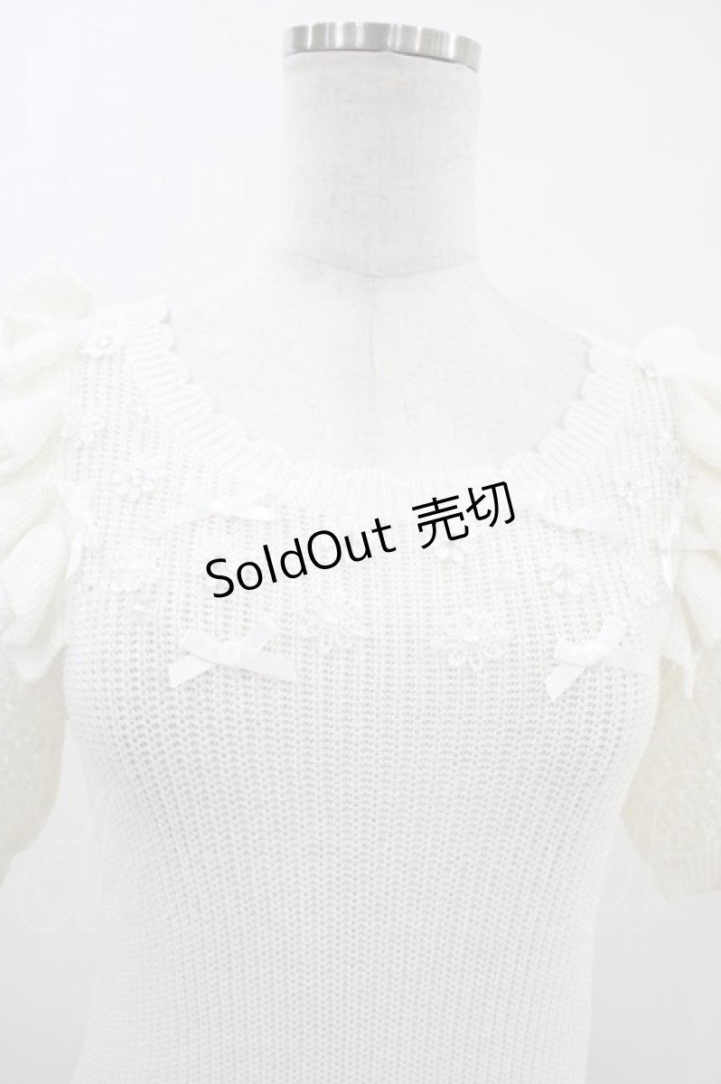 画像3: LIZ LISA / 肩フリルニットプルオーバー Free オフ H-26-03-14-059-LO-TO-NS-ZH (3)