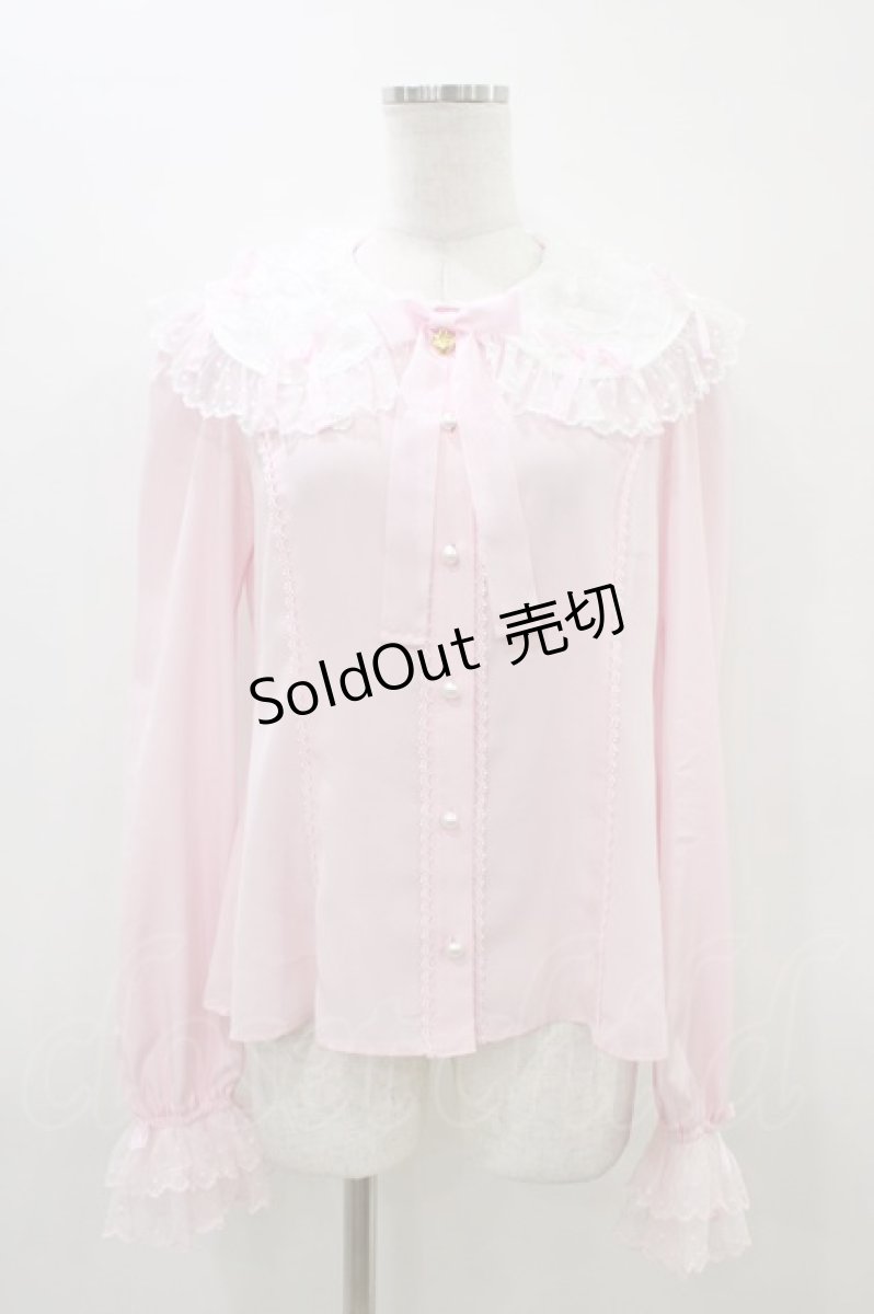 画像1: Angelic Pretty / Airy Frillブラウス Free ピンク H-26-03-14-061-AP-BL-NS-ZH (1)