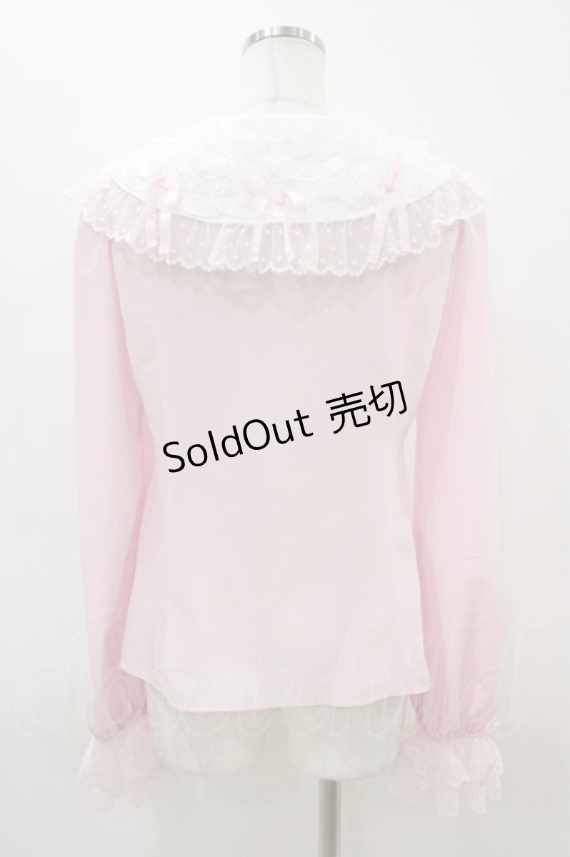 画像2: Angelic Pretty / Airy Frillブラウス Free ピンク H-26-03-14-061-AP-BL-NS-ZH (2)