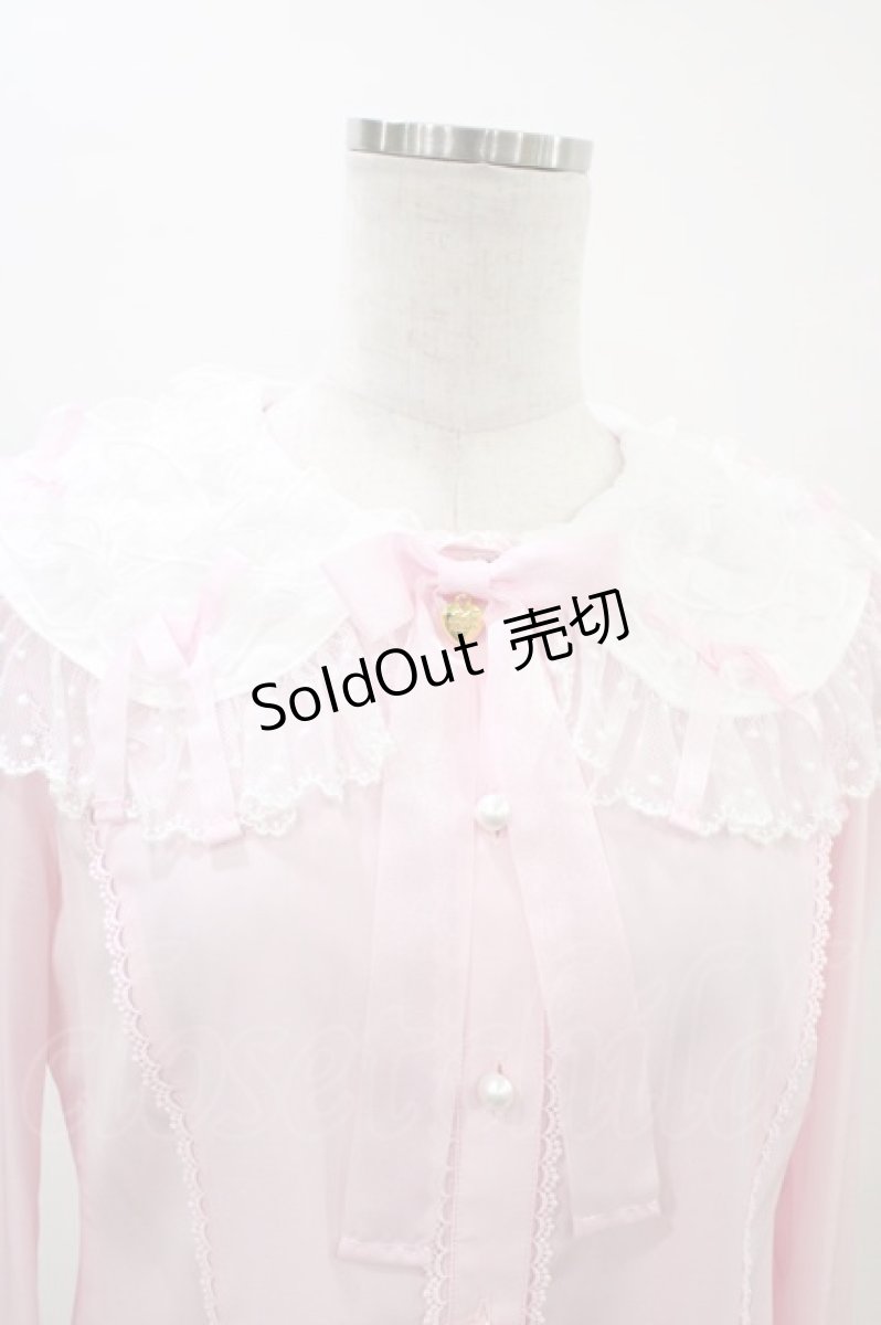 画像4: Angelic Pretty / Airy Frillブラウス Free ピンク H-26-03-14-061-AP-BL-NS-ZH (4)