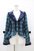 Chalmiere / タータンチェックジャケット M グリーン H-26-03-14-063-0-JA-NS-ZH