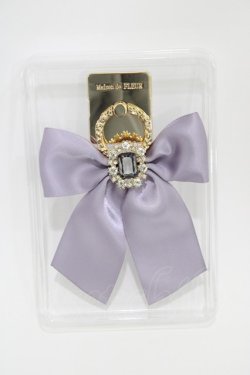画像2: Maison de FLEUR / ビジューリボンスマホリング  ラベンダー H-26-03-14-011-LO-ZA-NS-ZH