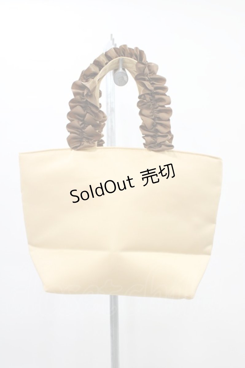 画像2: Maison de FLEUR / わんわん物語/フリルハンドルトートバッグ/Lady  イエロー H-26-03-14-013-LO-BG-NS-ZH (2)