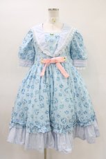 画像1: HEENIE HEENIE / 愛野えり/Sailor Sortir Onepiece+Ribbon Clip Free サックス H-26-03-14-014-0-OP-NS-ZH (1)