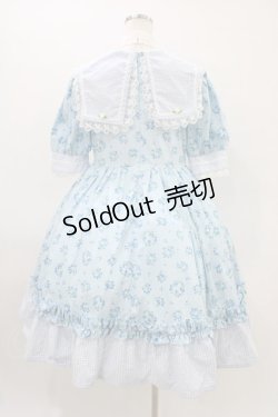 画像2: HEENIE HEENIE / 愛野えり/Sailor Sortir Onepiece+Ribbon Clip Free サックス H-26-03-14-014-0-OP-NS-ZH