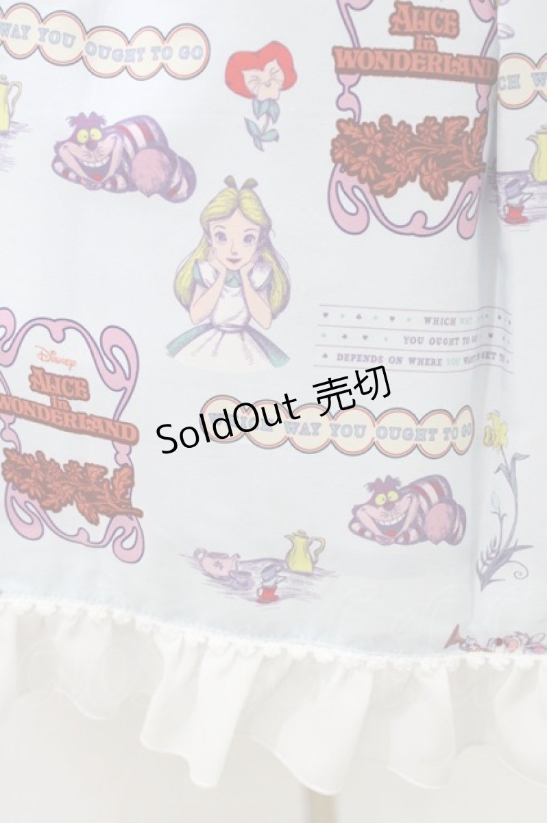 画像5: metamorphose / Disney Alice in Wonderlandジャンパースカートセット サイズ1(通常サイズ) サックス H-26-03-14-016-ME-OP-NS-ZH (5)