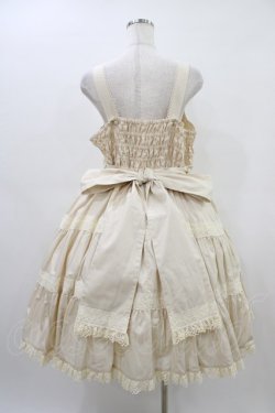 画像2: metamorphose / 【プラスサイズ】木漏れ日のトロイメライ ティアードジャンパースカート プラスサイズ 生成り H-26-03-14-017-ME-OP-NS-ZH