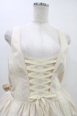 画像4: metamorphose / 【プラスサイズ】木漏れ日のトロイメライ ティアードジャンパースカート プラスサイズ 生成り H-26-03-14-017-ME-OP-NS-ZH (4)