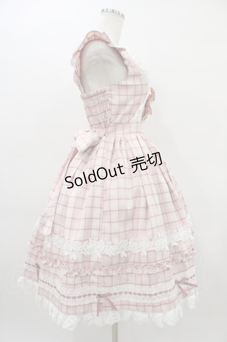 画像3: Chalmiere / タータンチェックジャンパースカート M ピンク H-26-03-14-018-0-OP-NS-ZH (3)