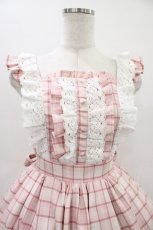 画像4: Chalmiere / タータンチェックジャンパースカート M ピンク H-26-03-14-018-0-OP-NS-ZH (4)