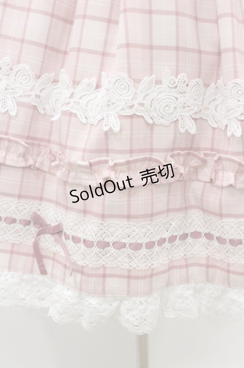 画像5: Chalmiere / タータンチェックジャンパースカート M ピンク H-26-03-14-018-0-OP-NS-ZH (5)