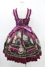 画像2: metamorphose / Clock Forest Night フリルジャンパースカート サイズ1 ダリアパープル(Dahlia Purple) H-26-03-14-021-ME-OP-NS-ZH (2)