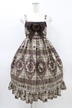 画像1: ALICE and the PIRATES / アリスのトランプタータン柄ジャンパースカートII Free ベージュ H-26-03-14-023-PA-OP-NS-ZH