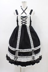 BABY,THE STARS SHINE BRIGHT / ベビードールジャンパースカート Free ブラック H-26-03-14-025-BA-OP-NS-ZH