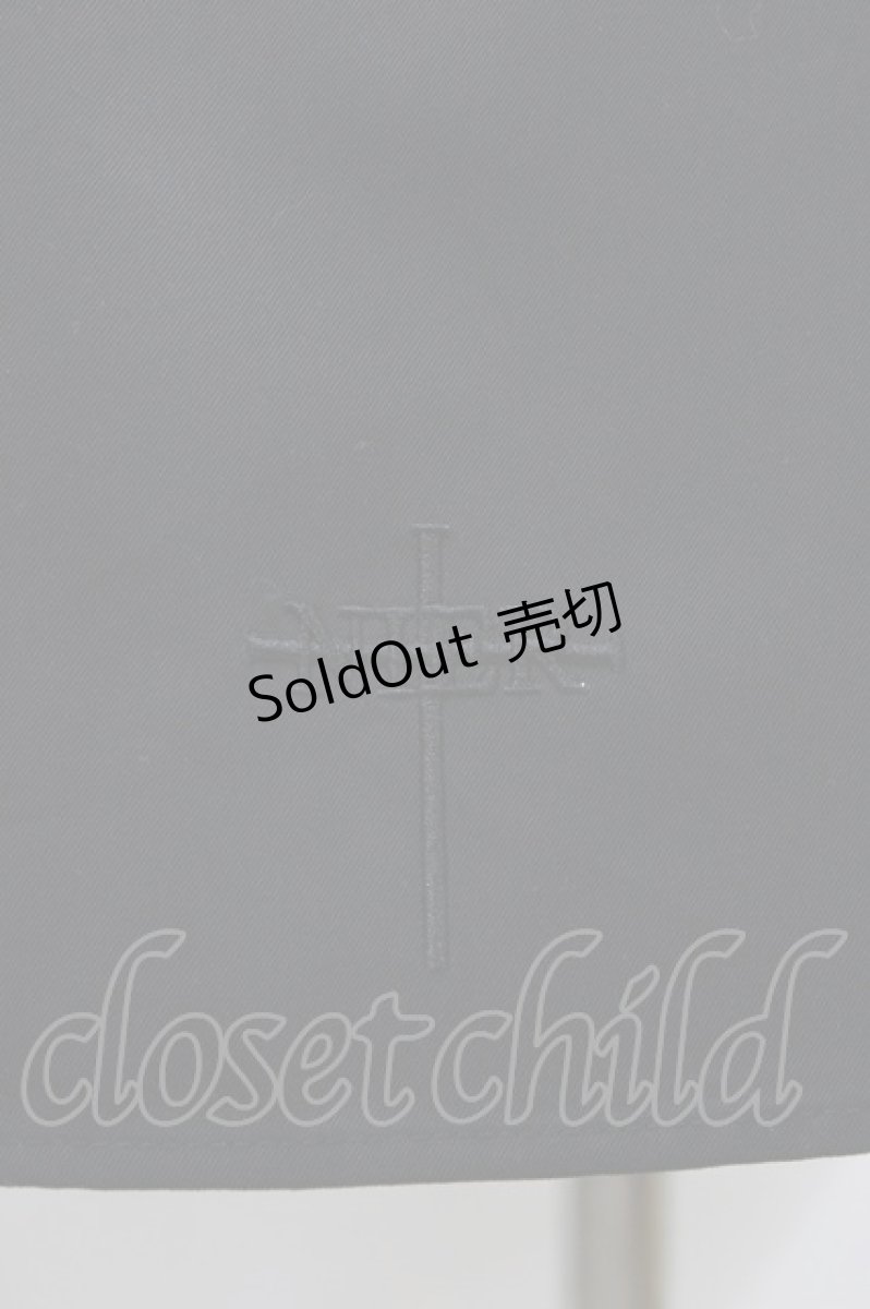 画像3: NieR Clothing / クロス刺繍ジャンパースカート  ブラック H-26-03-15-029-PU-OP-KB-ZH (3)