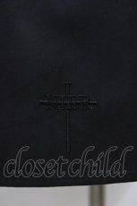 画像3: NieR Clothing / クロス刺繍ジャンパースカート  ブラック H-26-03-15-029-PU-OP-KB-ZH (3)