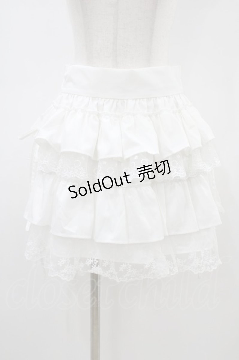 画像1: Whinny / サイコープリプリスカート  ホワイト H-26-03-15-033-PU-SK-KB-ZH (1)