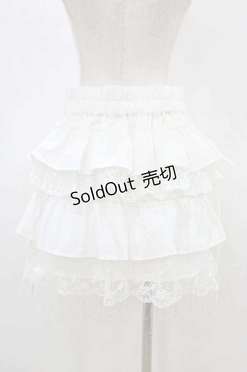 画像2: Whinny / サイコープリプリスカート  ホワイト H-26-03-15-033-PU-SK-KB-ZH (2)