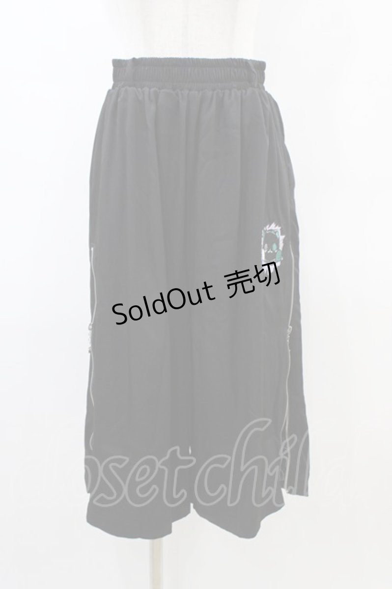 画像1: NieR Clothing / 2WAY SIDE ZIP PANTS  黒×シエル H-26-03-15-005-PU-PA-KB-ZH (1)