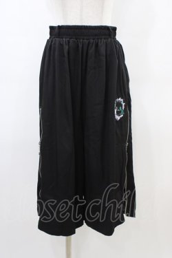 画像1: NieR Clothing / 2WAY SIDE ZIP PANTS  黒×シエル H-26-03-15-005-PU-PA-KB-ZH