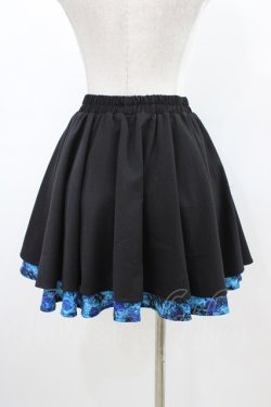 画像2: NieR Clothing / ZIPスカート  黒×青 H-26-03-15-035-PU-SK-KB-ZH