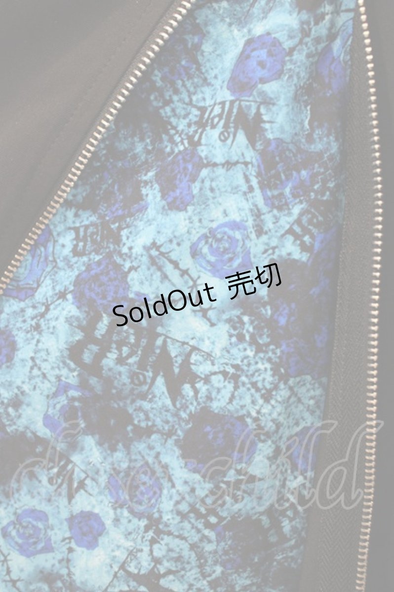 画像3: NieR Clothing / ZIPスカート  黒×青 H-26-03-15-035-PU-SK-KB-ZH (3)