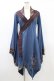 画像1: Ozz oneste / 着物袖カーディガン  青×茶 H-26-03-15-040-OO-TO-KB-ZH (1)