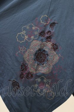 画像3: Ozz oneste / 着物袖カーディガン  青×茶 H-26-03-15-040-OO-TO-KB-ZH