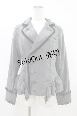 画像1: ALGONQUINS / ダブルボタンジャケット  グレー H-26-03-15-041-AL-JA-KB-ZH