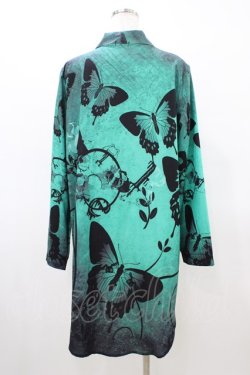 画像2: NieR Clothing / プリント羽織  グリーン H-26-03-15-042-PU-TO-KB-ZH