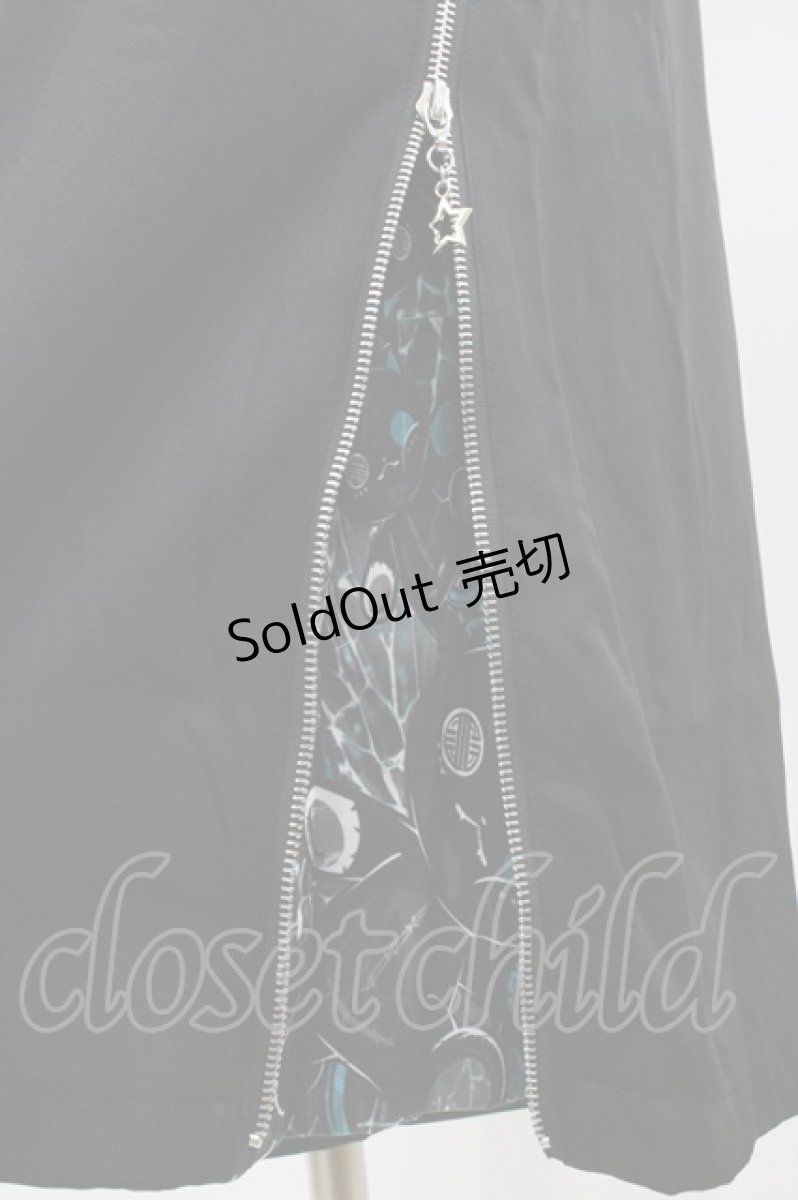 画像4: NieR Clothing / 2WAY SIDE ZIP PANTS  黒×シエル H-26-03-15-005-PU-PA-KB-ZH (4)