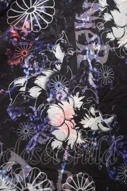 画像3: NieR Clothing / プリント羽織  和柄九尾/黒 H-26-03-15-044-PU-TO-KB-ZH