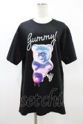 LISTEN FLAVOR / Gummy Bear Tシャツ  ブラック H-26-03-15-048-PU-TO-KB-ZH