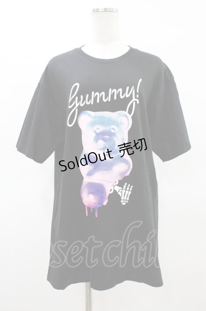 画像1: LISTEN FLAVOR / Gummy Bear Tシャツ  ブラック H-26-03-15-048-PU-TO-KB-ZH (1)