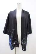 NieR Clothing / プリント半袖羽織  黒 H-26-03-15-051-PU-TO-KB-ZH