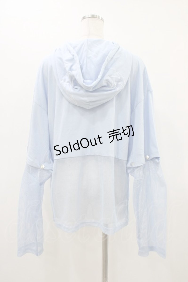 画像2: LISTEN FLAVOR / デビルハート2WAYメッシュ切替パーカー  ライトブルー H-26-03-15-053-PU-TO-KB-ZH (2)