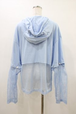 画像2: LISTEN FLAVOR / デビルハート2WAYメッシュ切替パーカー  ライトブルー H-26-03-15-053-PU-TO-KB-ZH