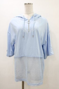 画像3: LISTEN FLAVOR / デビルハート2WAYメッシュ切替パーカー  ライトブルー H-26-03-15-053-PU-TO-KB-ZH