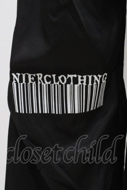 画像3: NieR Clothing / ロゴ刺繍パンツ  黒 H-26-03-15-006-PU-PA-KB-ZH